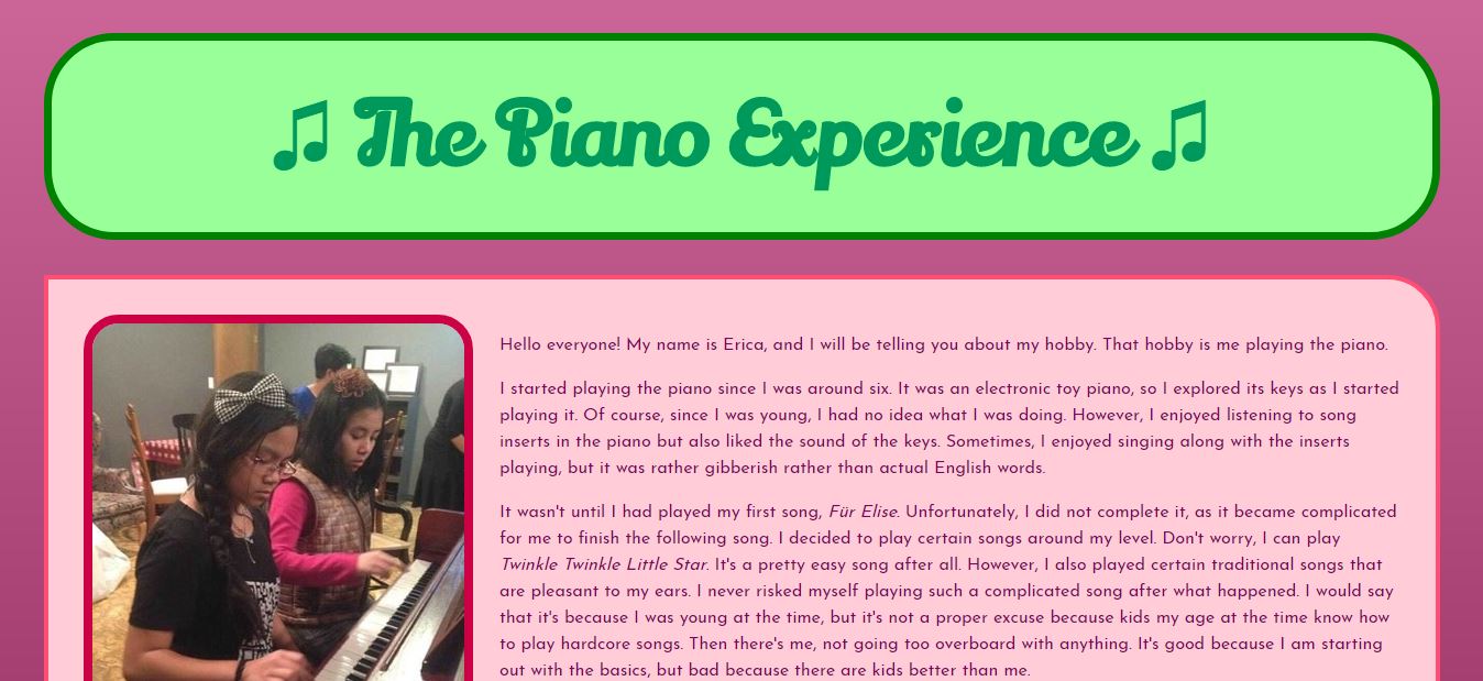 The Piano Experience